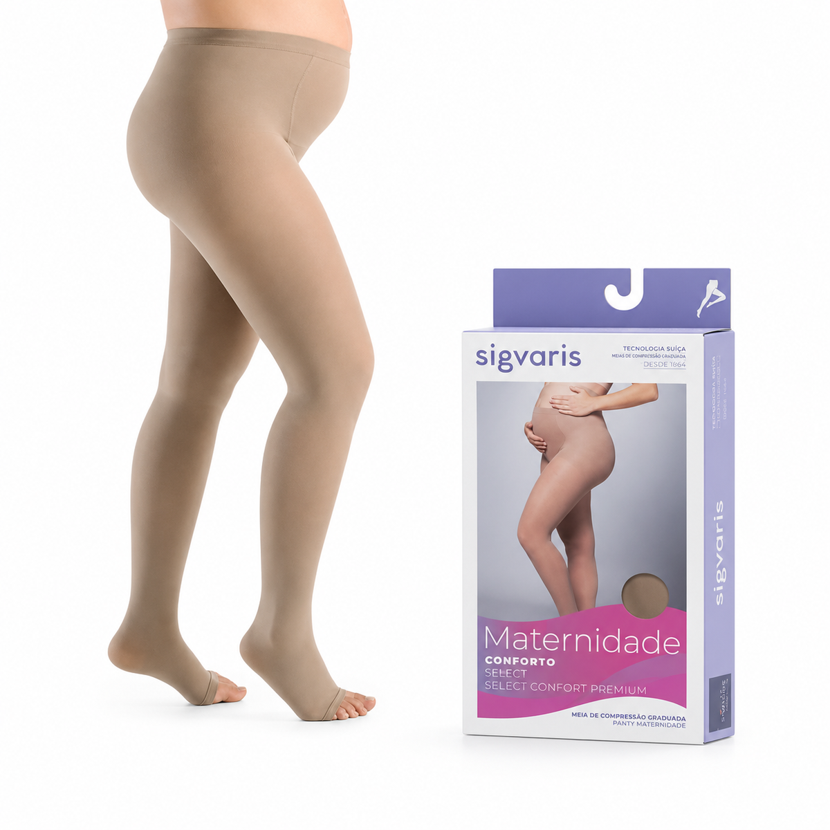 Meia Sigvaris Select Comfort, 20-30 mmHg Gestante